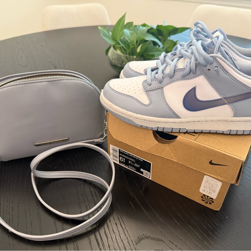 Steve Madden Crossbody + Nike Dunk Low “Next Nature Blue Whisper” Bundle